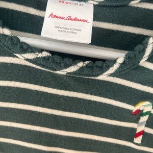 Hanna Andersson Striped Candy Cane Top